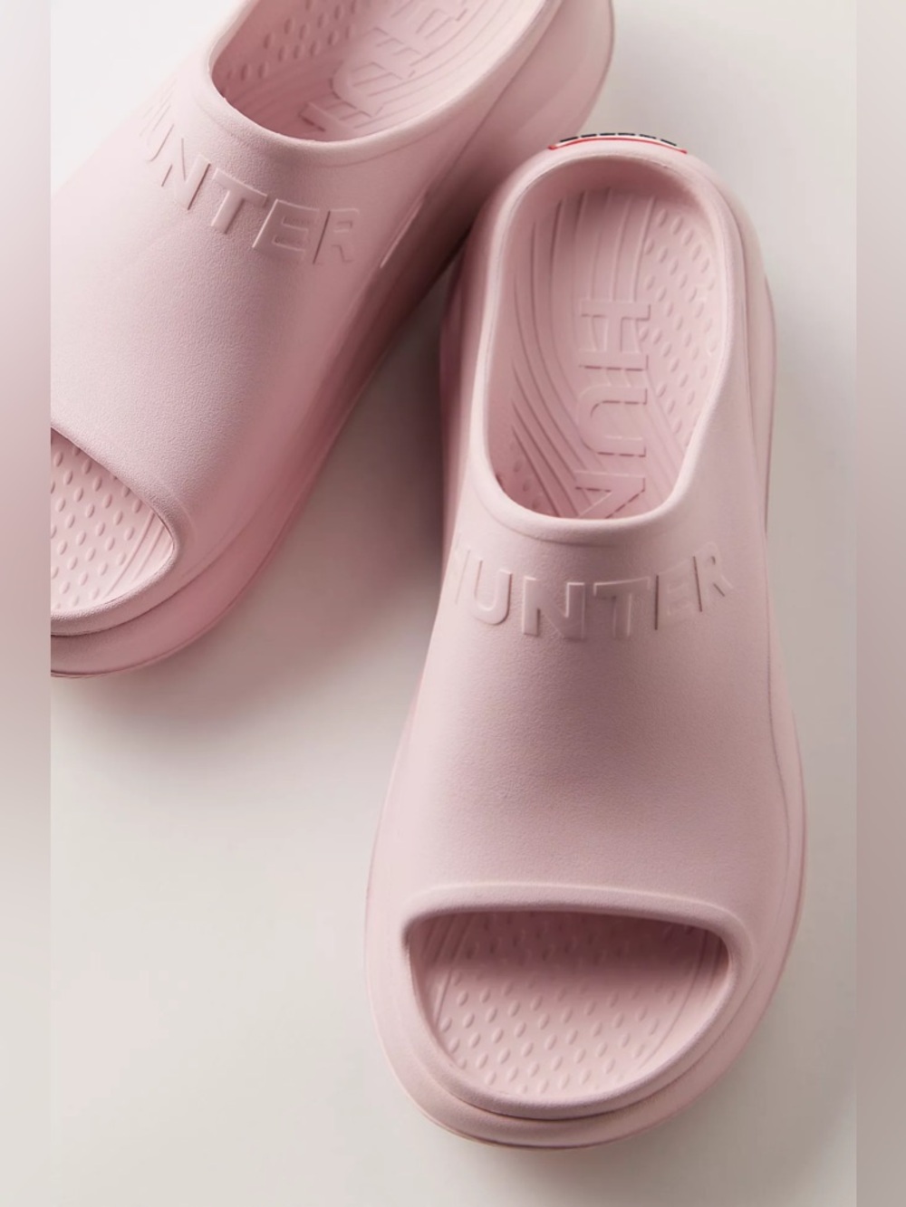 Hunter Haddie Pink Platform Slide Sandals - Picture 2 of 10
